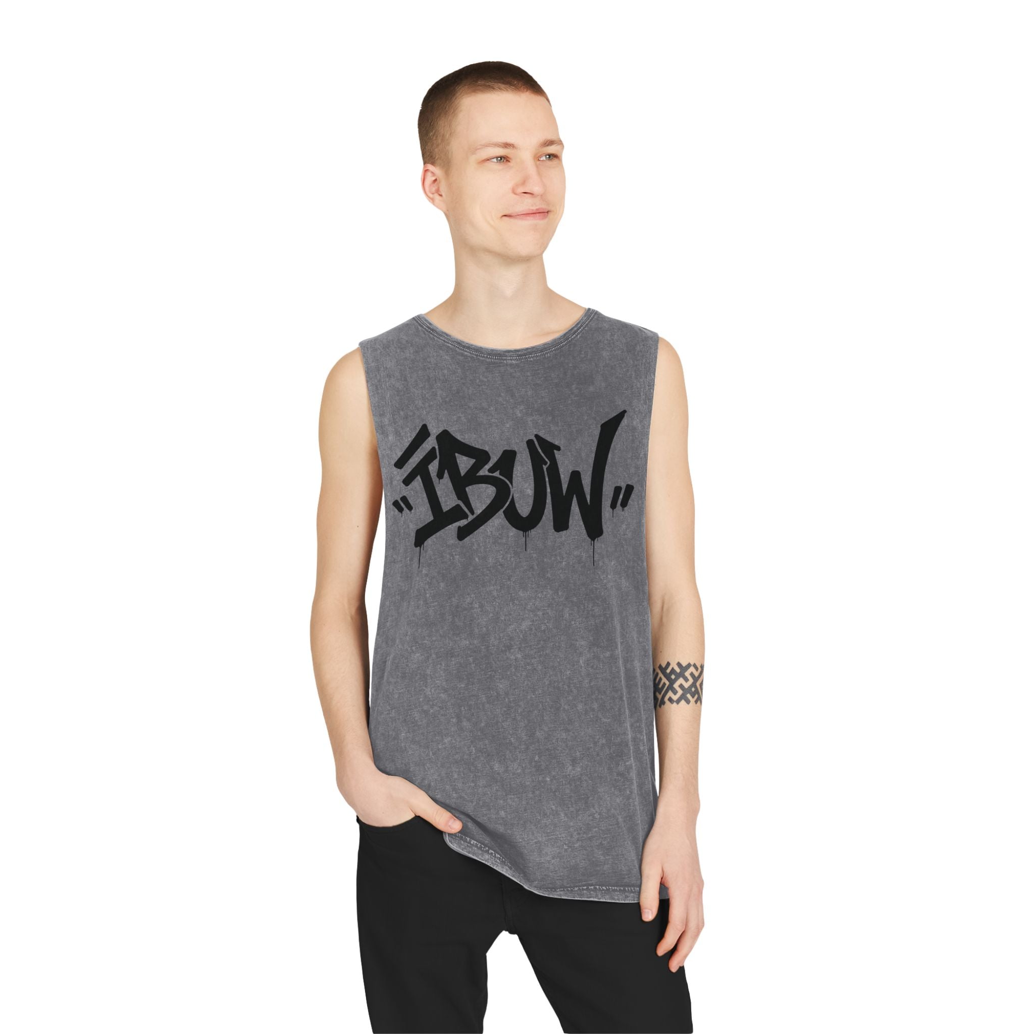 Tank Top Graffiti Stonewash