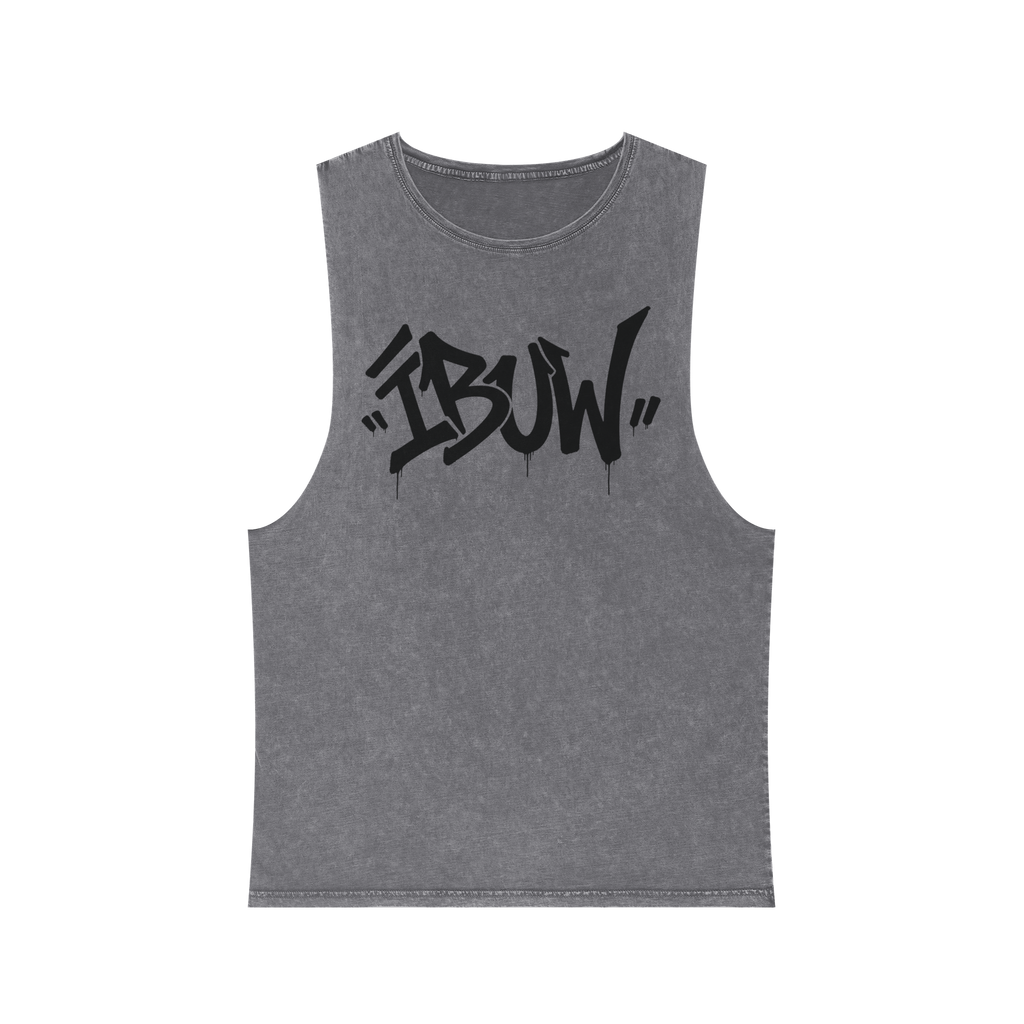 Tank Top Graffiti Stonewash
