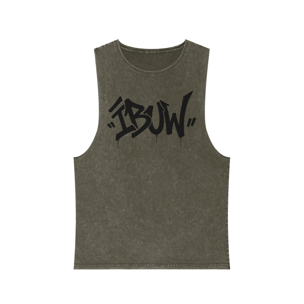 Tank Top Graffiti Stonewash